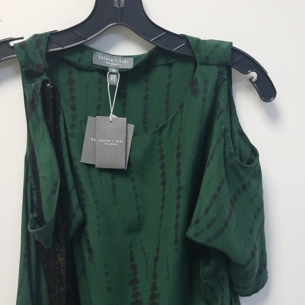 Sachin+babi blouse green
